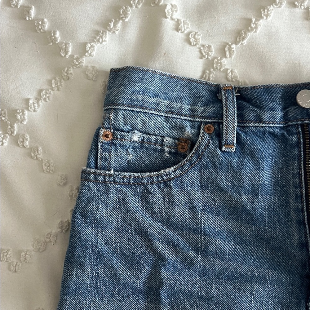 BDG Women's Light Blue Jean Shorts - Picture 8 of 10